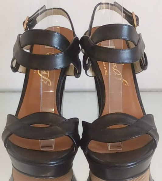 Sandale cuir noir art 714