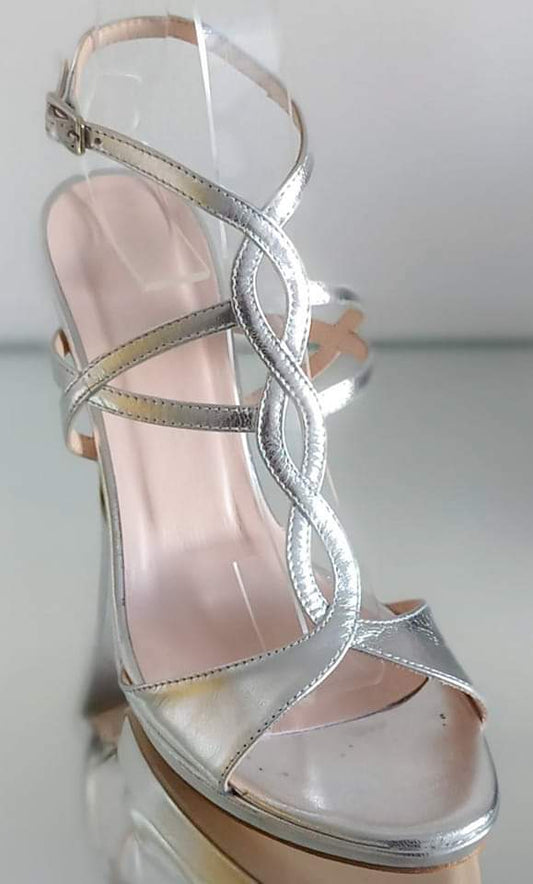 Sandale cuir argent art 2013