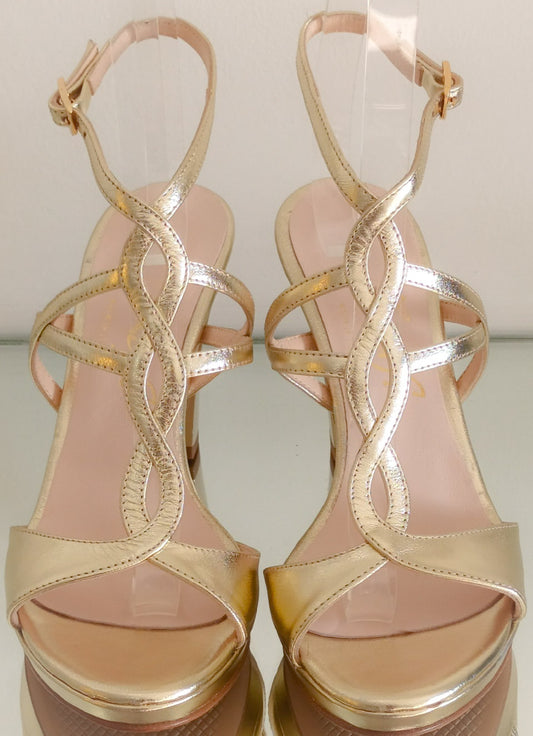Sandale cuir or art 2013 - Gold leather sandal
